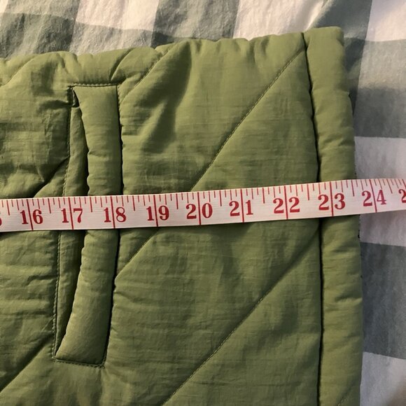 Vintage Northern Reflections Reversible Quilted Vest Womens S Green Blue Fleece - Picture 8 of 8